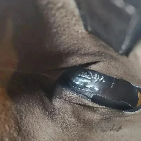 Prada Suede Moto Boots Size 8.5 - Picture 7 of 7